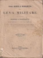 Leggi, decreti e regolamento sulla leva militare