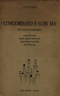 Concordato e così sia