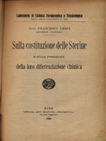 Sulla costituzione delle Sterine e sulla possibilità della loro differenziazione chimica