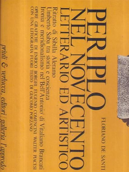 Periplo nel novecento letterario ed artistico - Floriano De Santi - copertina