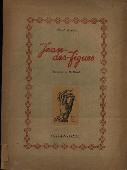 Jean des Figues - Paul Arene - copertina