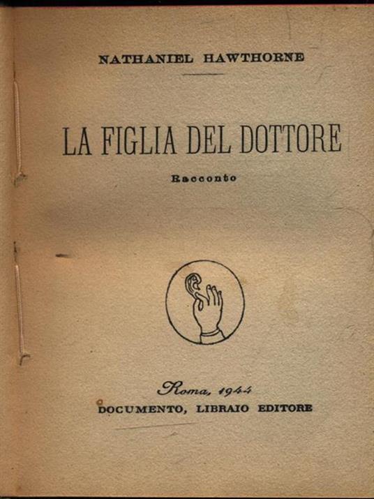 La figlia del dottore - Nathaniel Hawthrne - copertina