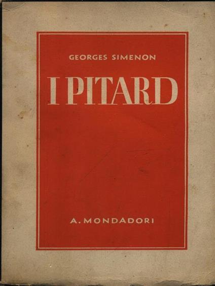 I Pitard - Georges Simenon - copertina