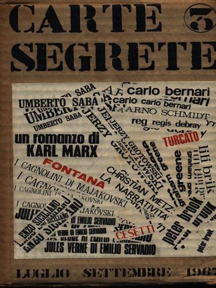 Carte segrete n. 3/luglio-settembre 1967 -   - copertina