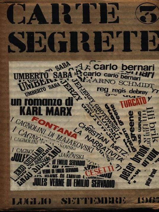 Carte segrete n. 3/luglio-settembre 1967 -   - copertina