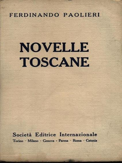 Novelle toscane - Ferdinando Paolieri - copertina