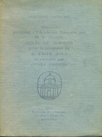 Receptions de Stendhal - Henri de Bornier - copertina