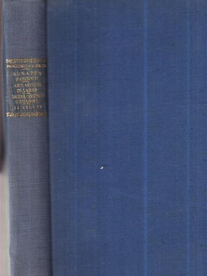 Hindemith e Bach. Sonatten - copertina