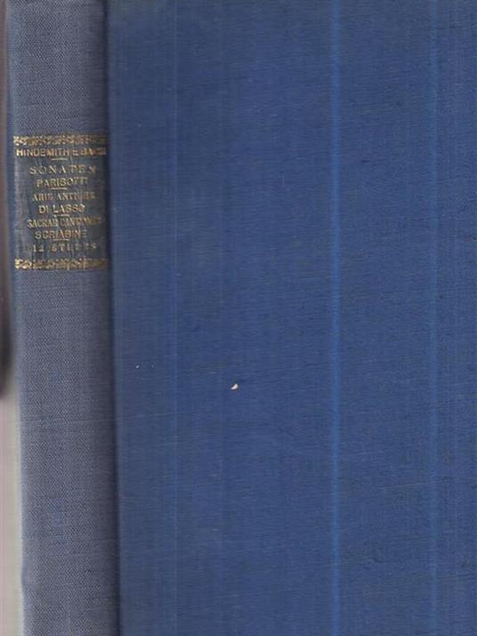 Hindemith e Bach. Sonatten - copertina