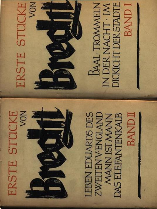 Erste Stucke 2vv - Bertolt Brecht - copertina