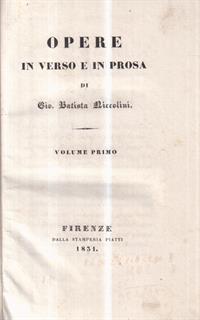 Opere in verso e in prosa
