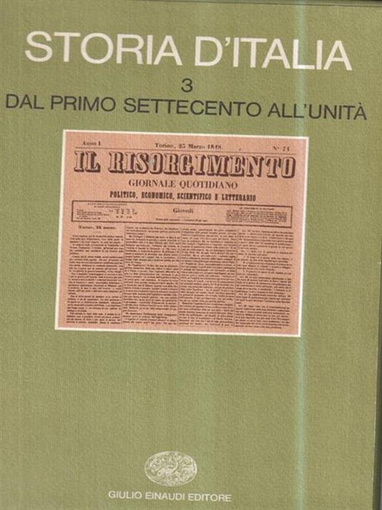 Storia d'Italia - copertina