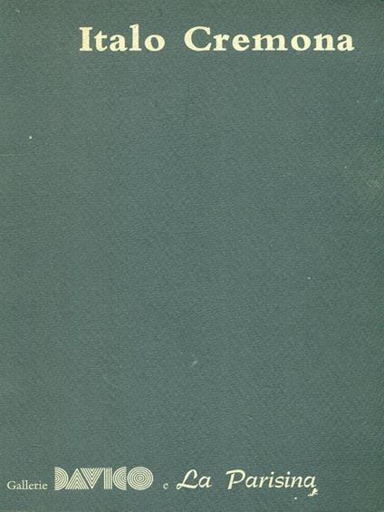 Italo Cremona - copertina