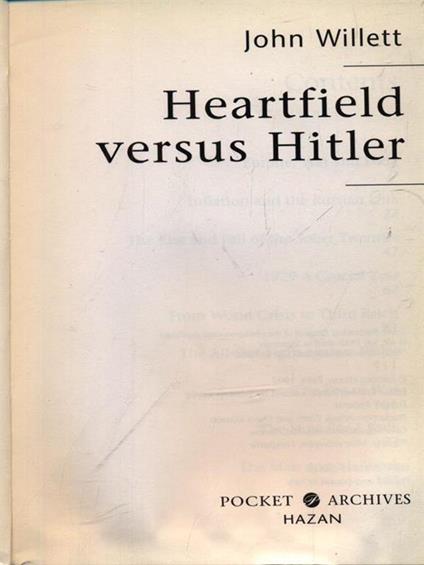 Heartfield versus Hitler - John Willett - copertina