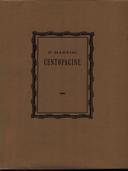 Centopagine - Ferdinando Martini - copertina