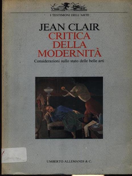 Critica della modernità - Jean Clair - copertina
