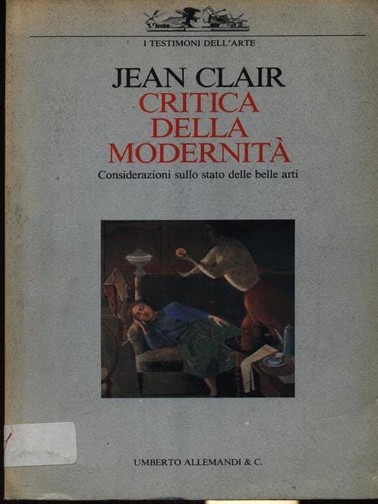 Critica della modernità - Jean Clair - copertina