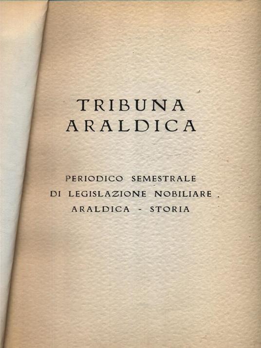 Tribuna araldica 1982 - copertina