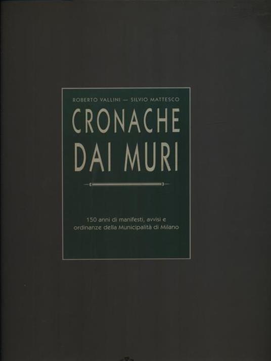 Cronache dai muri - Roberto Vallini - copertina