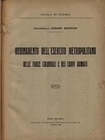 Ordinamento dell'esercito metropolitano delle forze coloniali e dei corpi armati