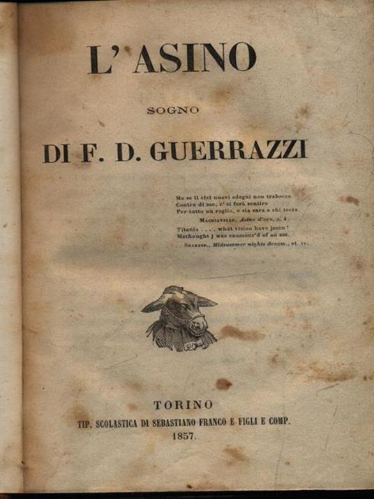 L' asino - Francesco D. Guerrazzi - copertina