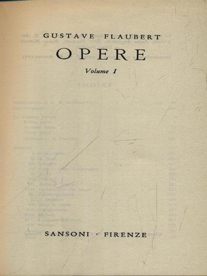 Opere 2vv - Gustave Flaubert - copertina
