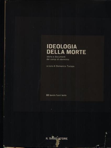 Ideologia della morte - Domenico Tarizzo - copertina
