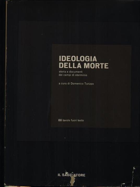 Ideologia della morte - Domenico Tarizzo - copertina