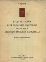 Studi di storia e di filologia anatolica dedicati a Giovanni Pugliese Carratelli