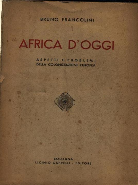 Africa d'oggi - Bruno Francolini - copertina