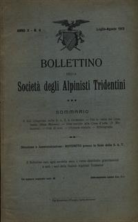 Bollettino della società degli alpinisti tridentini luglio-agosto 1913