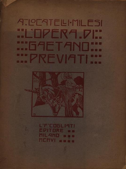 L' opera di Gaetano Previati - Achille Locatelli-Milesi - copertina