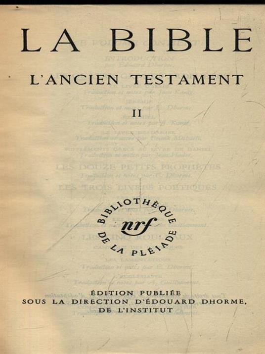 La bible 2vv - copertina