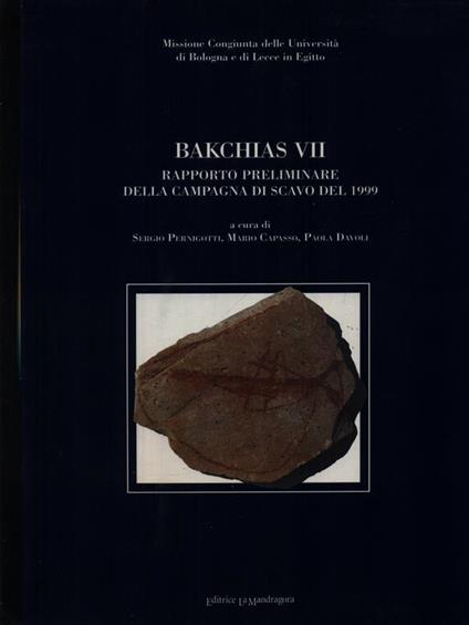 Bakchias VII - copertina