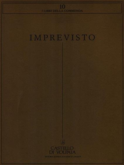Imprevisto - copertina