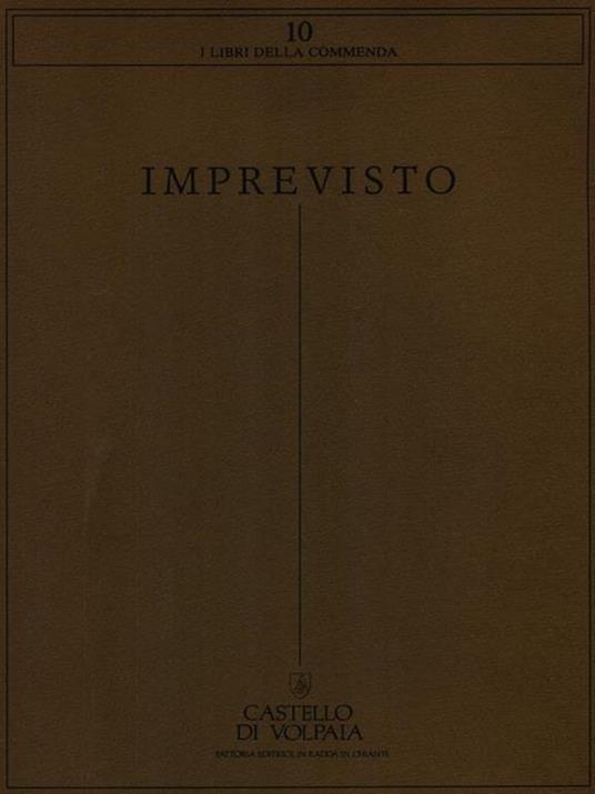 Imprevisto - copertina