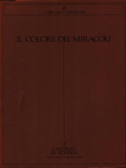 Il colore dei miracoli - copertina