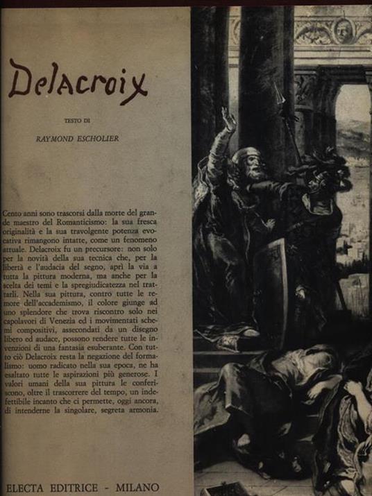 Eugene Delacroix - Raymond Escholier - copertina