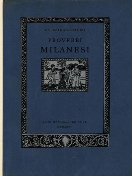 Proverbi milanesi - Caterina Santoro - copertina
