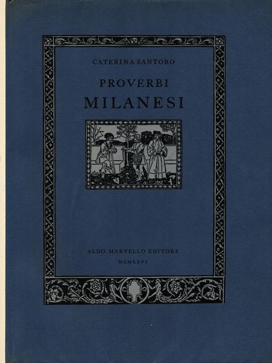 Proverbi milanesi - Caterina Santoro - copertina