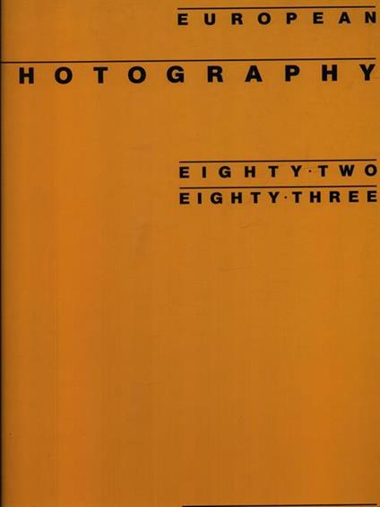   European photography Eighty-two Eighty-three - Edward Booth Clibborn - copertina