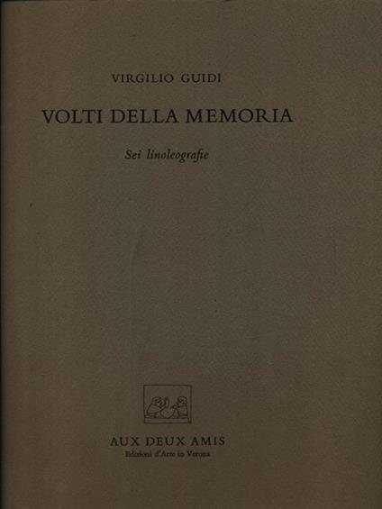 Volti della memoria - Virgilio Guidi - copertina