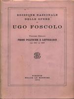 Prose politiche e letterarie dal 1811 al 1816