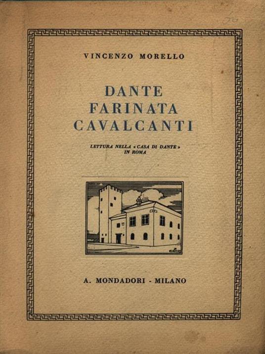 Dante, Farinata, Cavalcanti - Vincenzo Morello - copertina