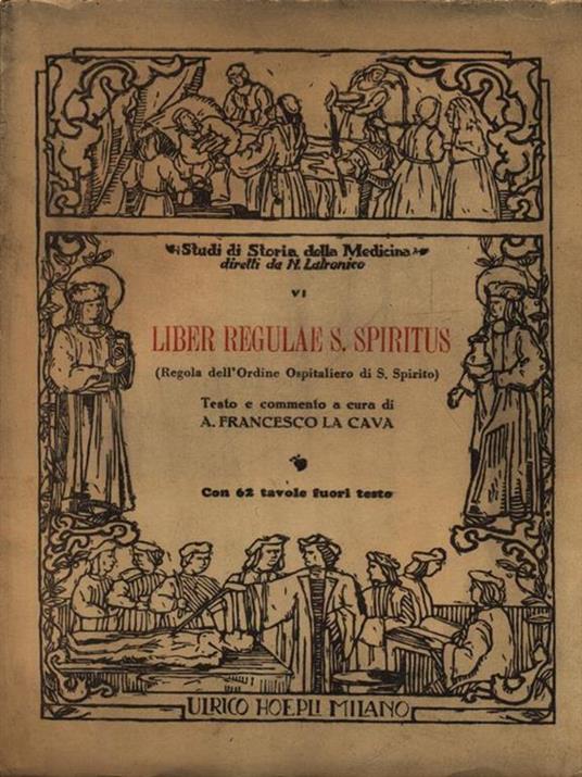 Liber regulae S. Spiritus - A. Francesco La Cava - copertina