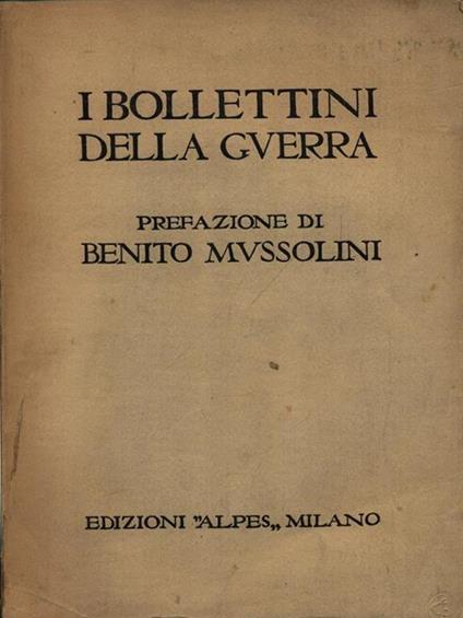 I bollettini della guerra 1915-1918 - copertina