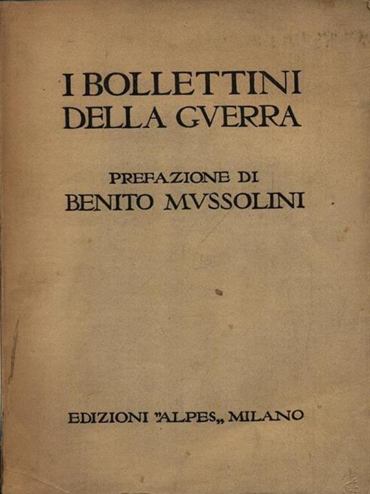 I bollettini della guerra 1915-1918 - copertina