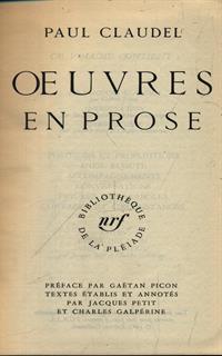 Oeuvres en prose