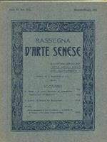 La rassegna d'arte senese 1915 2 fascicoli
