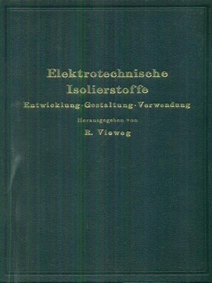   Elektrotechnische isolierstoffe - copertina